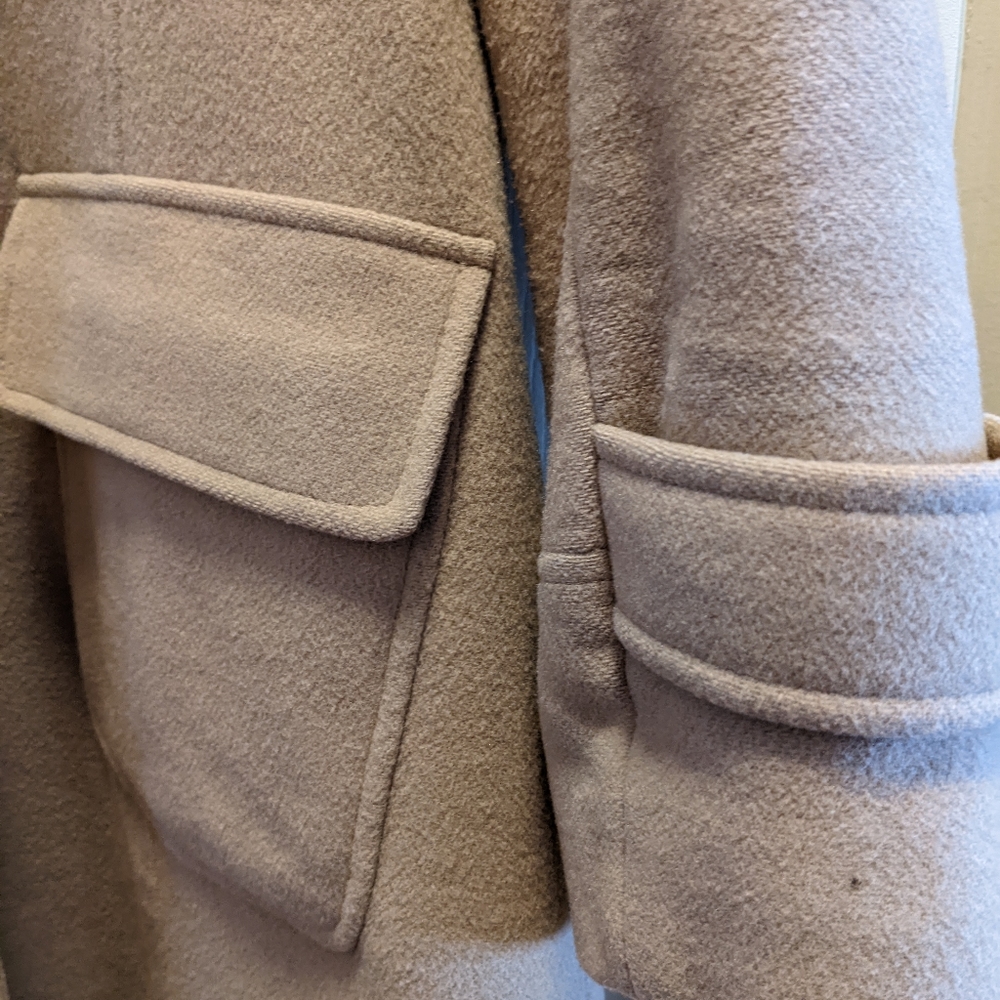 Camel Wool Coat - image 4